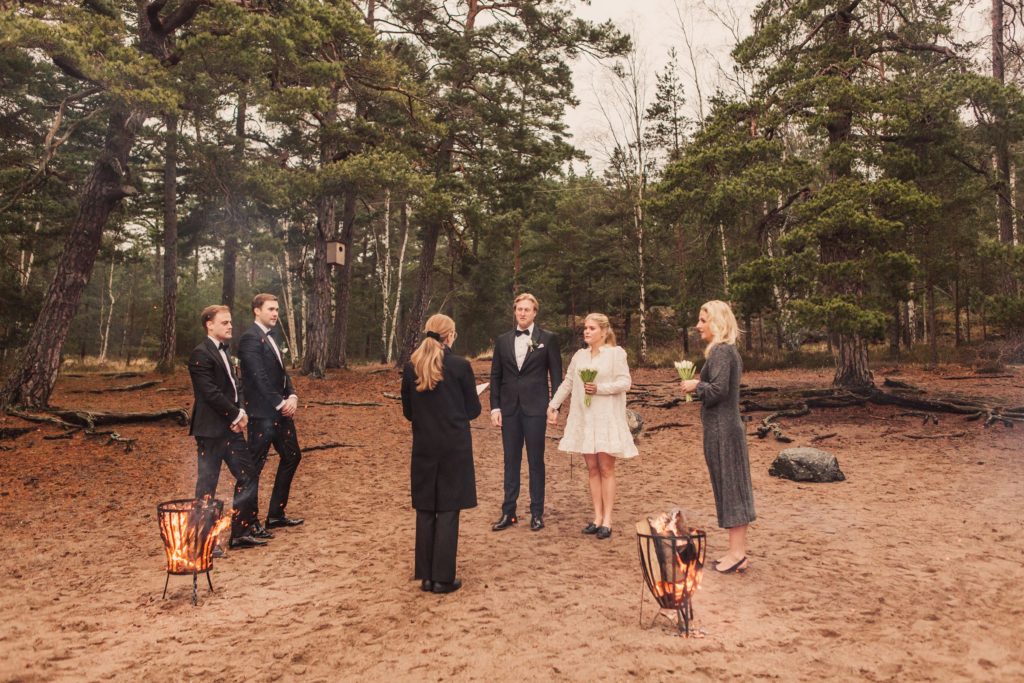 Bröllopsfotograf Ingarö utomhusvigsel