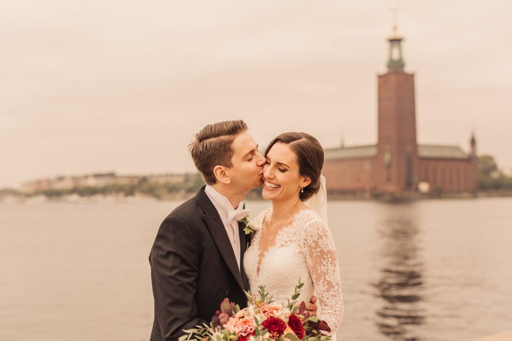 Bröllopsfotografering Stadshuset Stockholm