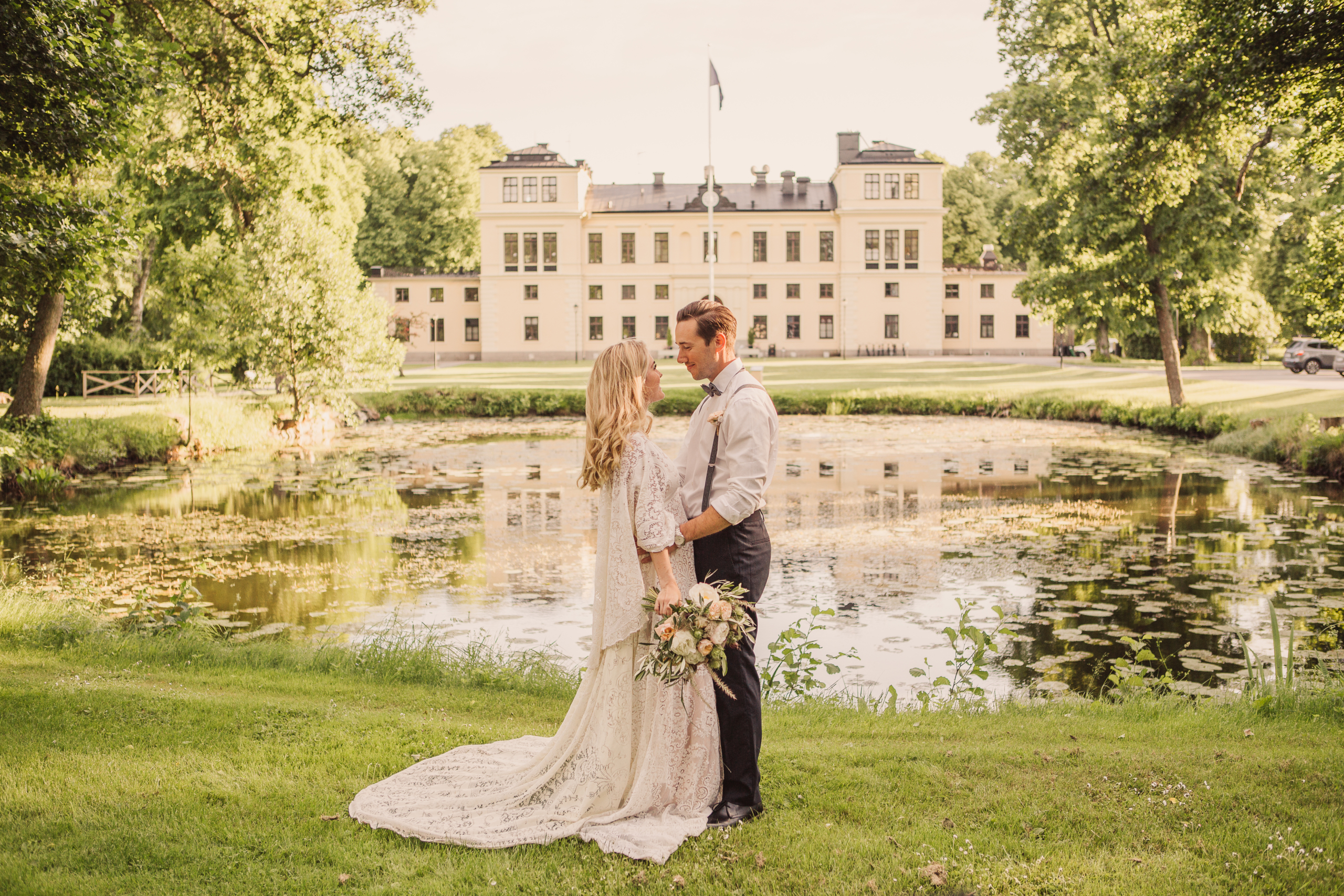 Bröllopsfotografering vid Rånäs Slott