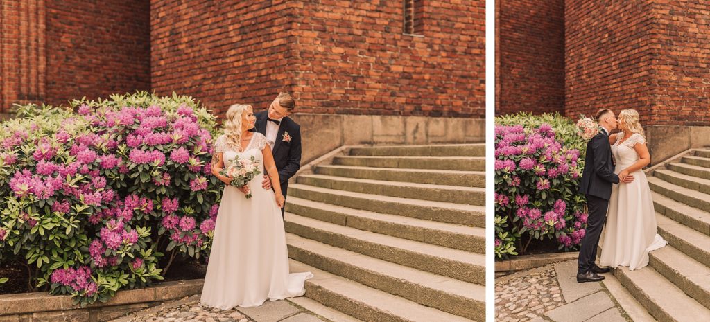 Bröllopsfotograf stadshuset stockholm
