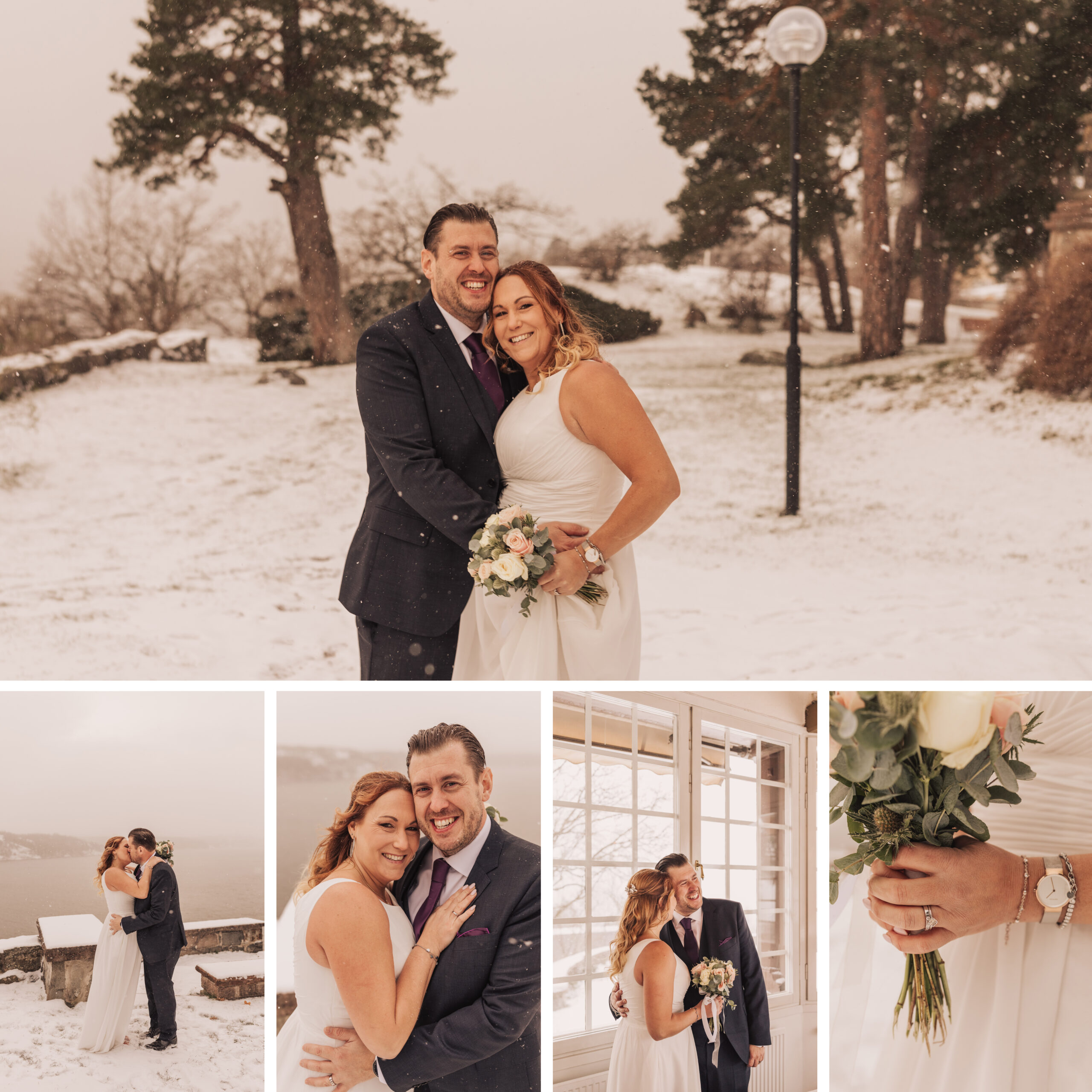 Bröllopsfotografering under vintern