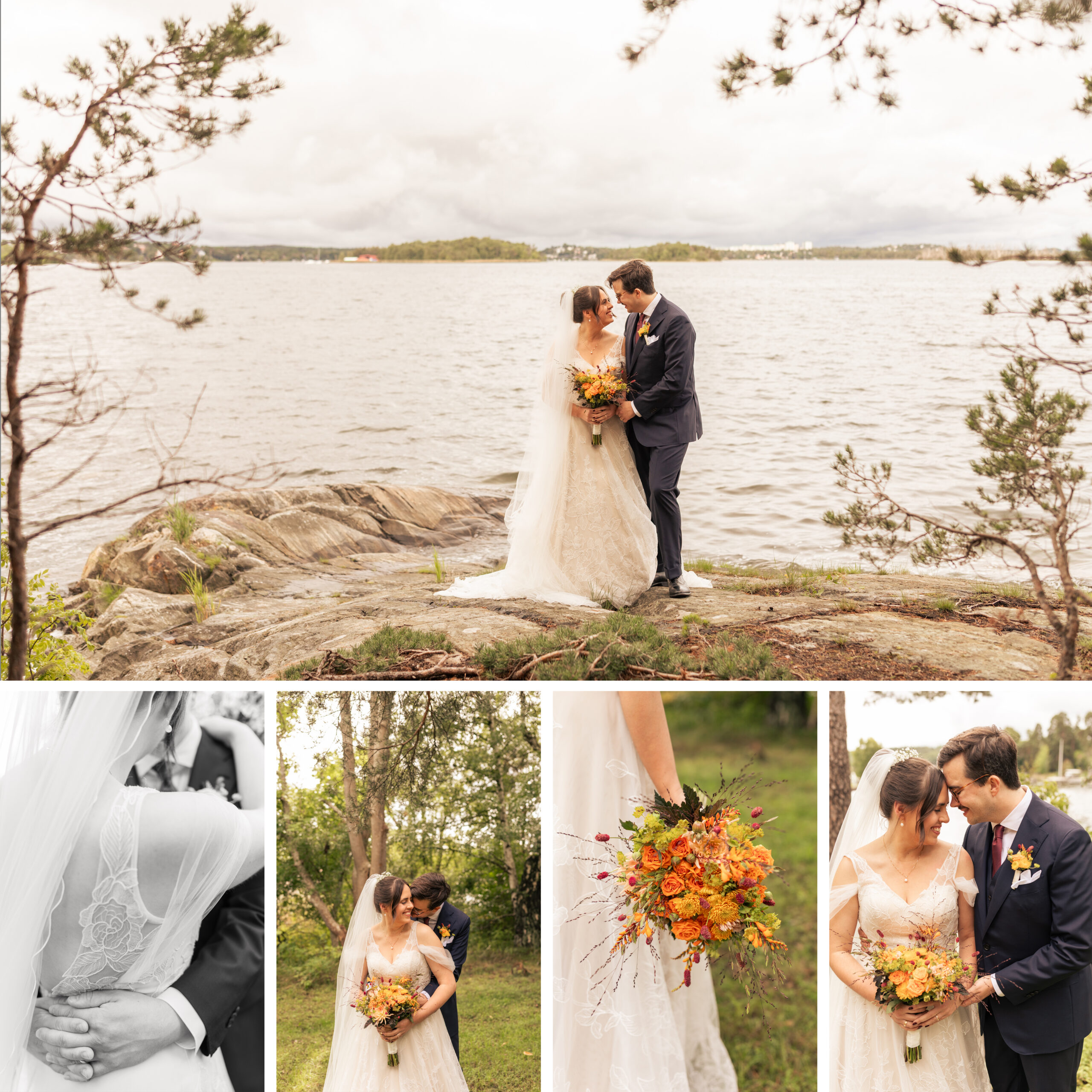 Bröllopsfotografering i Stockholms skärgård - Storholmen